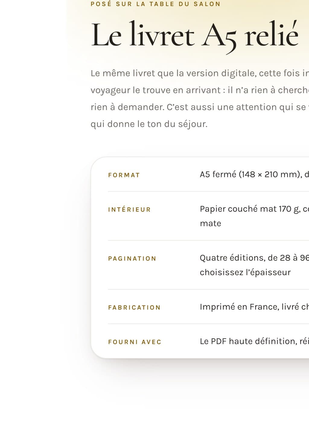 Les consignes d’arrivée dans un livret d’accueil numérique